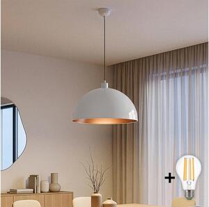 Brilagi - LED Lustr na lanku METALO 1xE27/40W/230V pr. 40 cm bílá/měděná