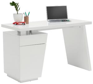 PSACÍ STŮL, bílá, barvy chromu, 120/55/76 cm Hom`in - Kancelářské stoly