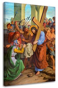 Obraz na plátně Ježíš a Veronika: křížová cesta Vídeň Rozměry: 40 x 60 cm