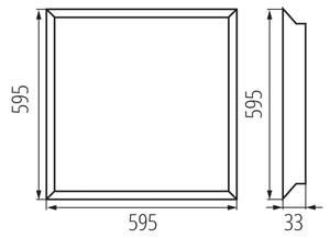 Kanlux 31176 - LED Podhledový panel BAREV LED/36W/230V 4000K 60x60 cm