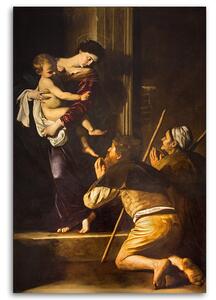 Obraz na plátně Michelangelo Merisi da Caravaggio, madona loretánská a poutníci, Řím Rozměry: 40 x 60 cm