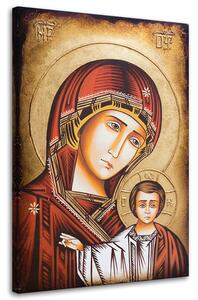 Obraz na plátně Panna Marie s dítětem, byzantská ikona, Segovia Rozměry: 40 x 60 cm