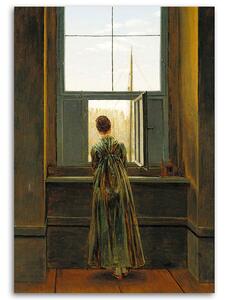 Obraz na plátně Žena u okna - Caspar David Friedrich, reprodukce Rozměry: 40 x 60 cm