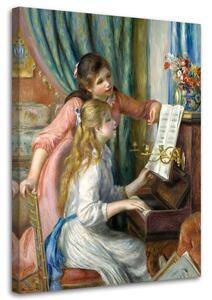 Obraz na plátně Dívky u klavíru - Pierre Auguste Renoir, reprodukce Rozměry: 40 x 60 cm