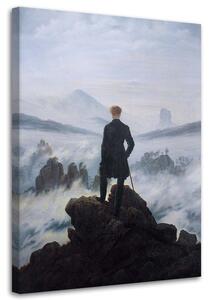 Obraz na plátně Poutník nad mořem mlhy - Caspar David Friedrich, reprodukce Rozměry: 40 x 60 cm