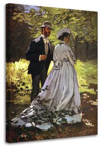 Obraz na plátně Bazille a Camille - Claude Monet, reprodukce Rozměry: 40 x 60 cm