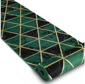 Běhoun EMERALD exkluzivní 1020 glamour, marmur, trojúhelníky zelený/zlatý