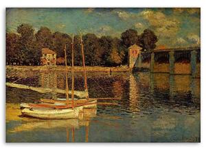 Obraz na plátně Most u Argenteuil - Claude Monet, reprodukce Rozměry: 60 x 40 cm