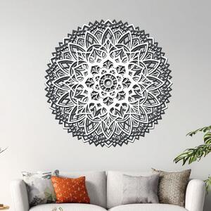 4 vrstvá mandala KVETOUCÍ DUŠE | Rozměry (cm): 40x40 | Zvolte barvu dekoru: Bílá-Antracit