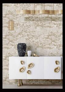 Luxusní béžovo-zlatá vliesová tapeta na zeď, štuková omítka, 47711, Eterna, Parato