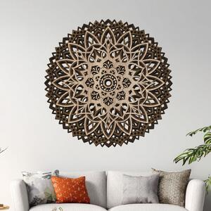 4 vrstvá mandala KVETOUCÍ DUŠE | Rozměry (cm): 40x40 | Zvolte barvu dekoru: Dub sunoma-Ořech-Wenge