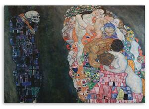 Obraz na plátně Život a smrt - Gustav Klimt, reprodukce Rozměry: 60 x 40 cm