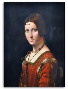 Obraz na plátně La belle feronierre - Leonardo da Vinci, reprodukce Rozměry: 40 x 60 cm