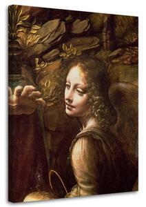 Obraz na plátně Madona v jeskyni - Leonardo da Vinci, reprodukce Rozměry: 40 x 60 cm