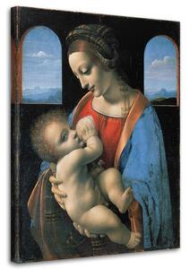 Obraz na plátně Madonna litta - Leonardo da Vinci reprodukce Rozměry: 40 x 60 cm