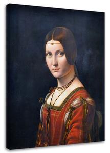 Obraz na plátně La belle feronierre - Leonardo da Vinci, reprodukce Rozměry: 40 x 60 cm