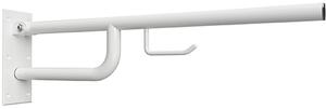 Bemeta Design HELP: Madlo, 760 mm, s držákem TP, sklopné, bez krytky, bílá - 301102774