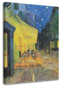 Obraz na plátně Terasa kavárny v noci - Vincent van Gogh reprodukce Rozměry: 40 x 60 cm
