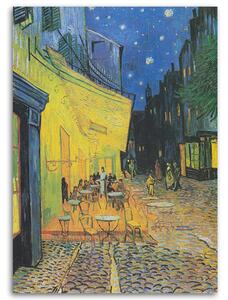 Obraz na plátně Terasa kavárny v noci - Vincent van Gogh reprodukce Rozměry: 40 x 60 cm