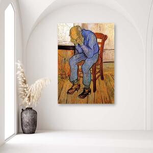 Obraz na plátně Starý muž ve smutku - Vincent van Gogh reprodukce Rozměry: 40 x 60 cm