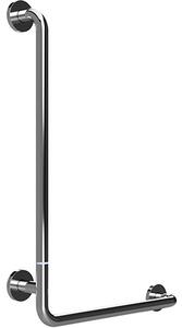 Bemeta Design HELP: Madlo, 890 mm, ve tvaru L, levé, skládané, s krytkou, nerez, lesk - 301154041