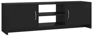 TV stolek černý s vysokým leskem 120 x 30 x 37,5 cm dřevotříska