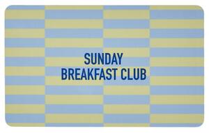 BREAD N' BUTTER Snídaňové prkénko "Sunday Breakfast Club" - žlutá/modrá