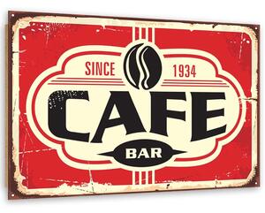 Gario Obraz Retro kavárna Velikost: 120 x 80 cm, Provedení: Panelový obraz