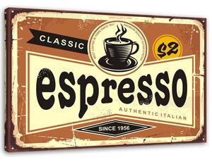 Obraz na plátně Cedule espresso Rozměry: 60 x 40 cm