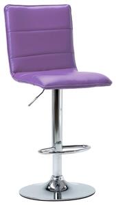 Barová židle fialová umělá kůže