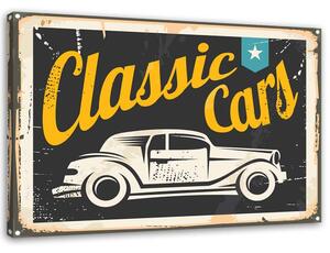 Obraz na plátně Klasické automobily znak Rozměry: 60 x 40 cm