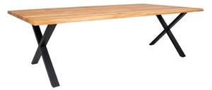 Jídelní stůl Toulon, dub natural oil, vlnitá hrana, 100×300×75 cm – House Nordic