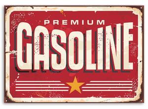Obraz na plátně Cedule retro benzín Rozměry: 60 x 40 cm