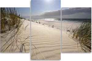 Obraz na plátně Duny na pláži - 3 dílný Rozměry: 60 x 40 cm