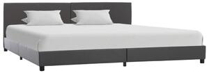 Rám postele šedý umělá kůže 180 x 200 cm