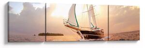 Obraz jachty (170x50 cm)
