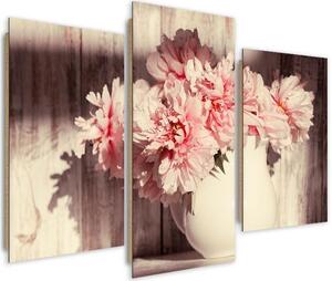 Gario Obraz Vintage květiny ve váze Velikost: 120 x 80 cm, Provedení: Panelový obraz