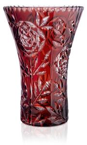 Bohemia Crystal Broušená váza Růže 260mm