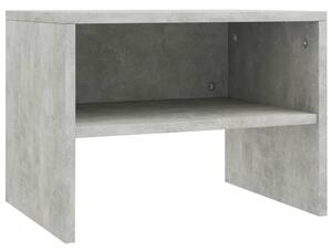 Noční stolek betonově šedý 40 x 30 x 30 cm dřevotříska