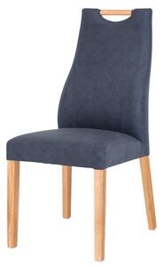 Jídelní židle NAILA dub olejovaný/modrá