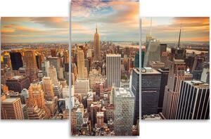 Obraz na plátně Manhattan USA - 3 dílný Rozměry: 60 x 40 cm