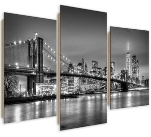 Obraz na plátně Brooklynský most - 3 dílný Rozměry: 60 x 40 cm