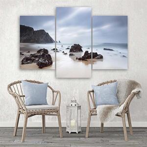 Obraz na plátně Skalnaté pobřeží - 3 dílný Rozměry: 60 x 40 cm