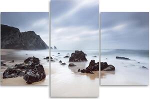 Obraz na plátně Skalnaté pobřeží - 3 dílný Rozměry: 60 x 40 cm