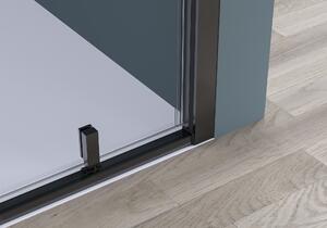 CERANO - Sprchové křídlové dveře Ferri L/P - černá matná, transparentní sklo - 90x195 cm