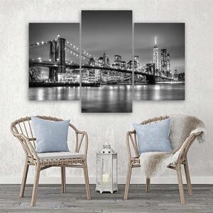 Obraz na plátně Brooklynský most - 3 dílný Rozměry: 60 x 40 cm