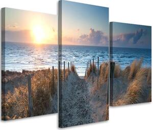 Obraz na plátně Duny u moře - 3 dílný Rozměry: 60 x 40 cm