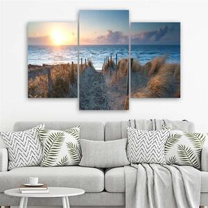 Obraz na plátně Duny u moře - 3 dílný Rozměry: 60 x 40 cm