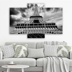 Obraz na plátně Eiffelova věž v Paříži - 3 dílný Rozměry: 60 x 40 cm