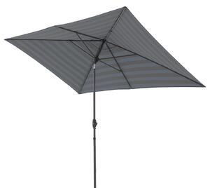 Doppler myZone 300 x 200 cm - slunečník s automatickým naklápěním klikou antracitové pruhy